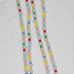 Multiple Color Bead Necklace 