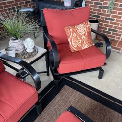 4 SUNBRELLA Outdoor Patio Cushions/W Toss Pillows—NO FURNITURE INCL