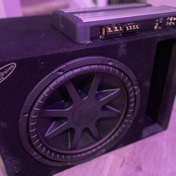 15” Kicker In Competition Box With Amplifier 