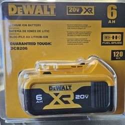 New Dewalt XR 6ah Battery