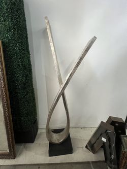 Modern Silver Sculpture 