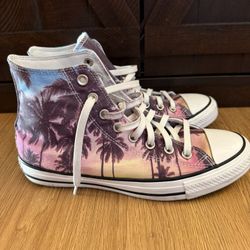 Women Converse  Palm Tree Shoes Size 10 
