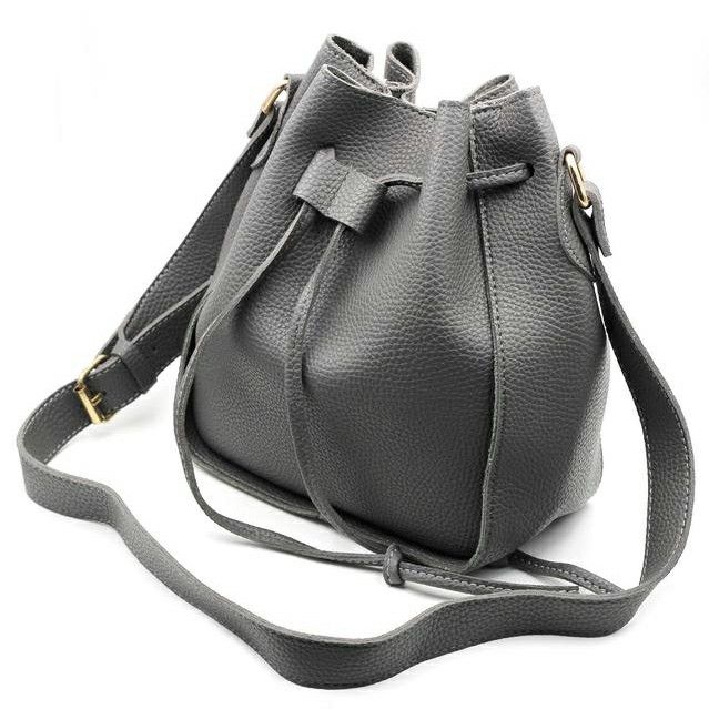 Fashion buckets leather handbags
