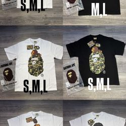 Bape shirts ( S, M, L)