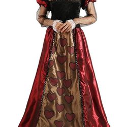 Queen Of Hearts Costume With Crown