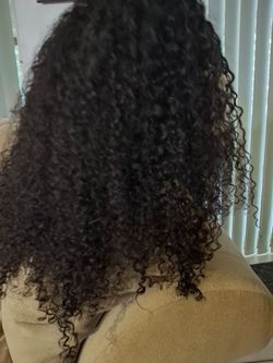 HALF WIG KINKY CURLY HUMAN HAIR
