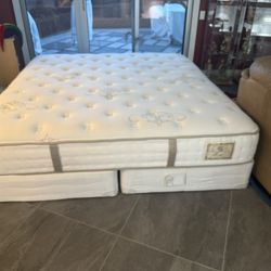 Sterns & Foster King Bed And Box Springs