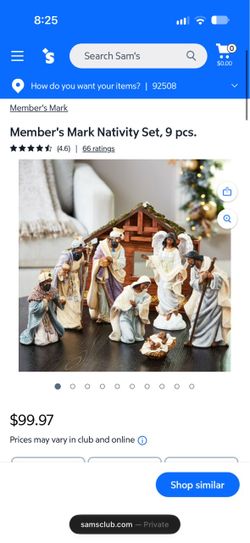 Member's Mark Nativity Set, 9 Pieces