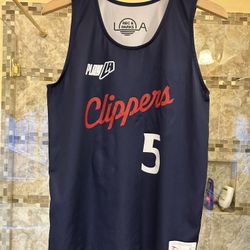 Los Angeles Clippers "REC & PARKS PLAY LA" Youth Basketball League Jersey Number 5 