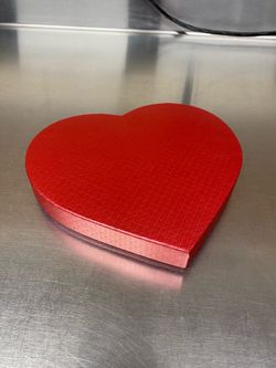 Red Heart Shaped Gift Box