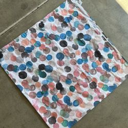 SHOWER CURTAIN + RINGS 