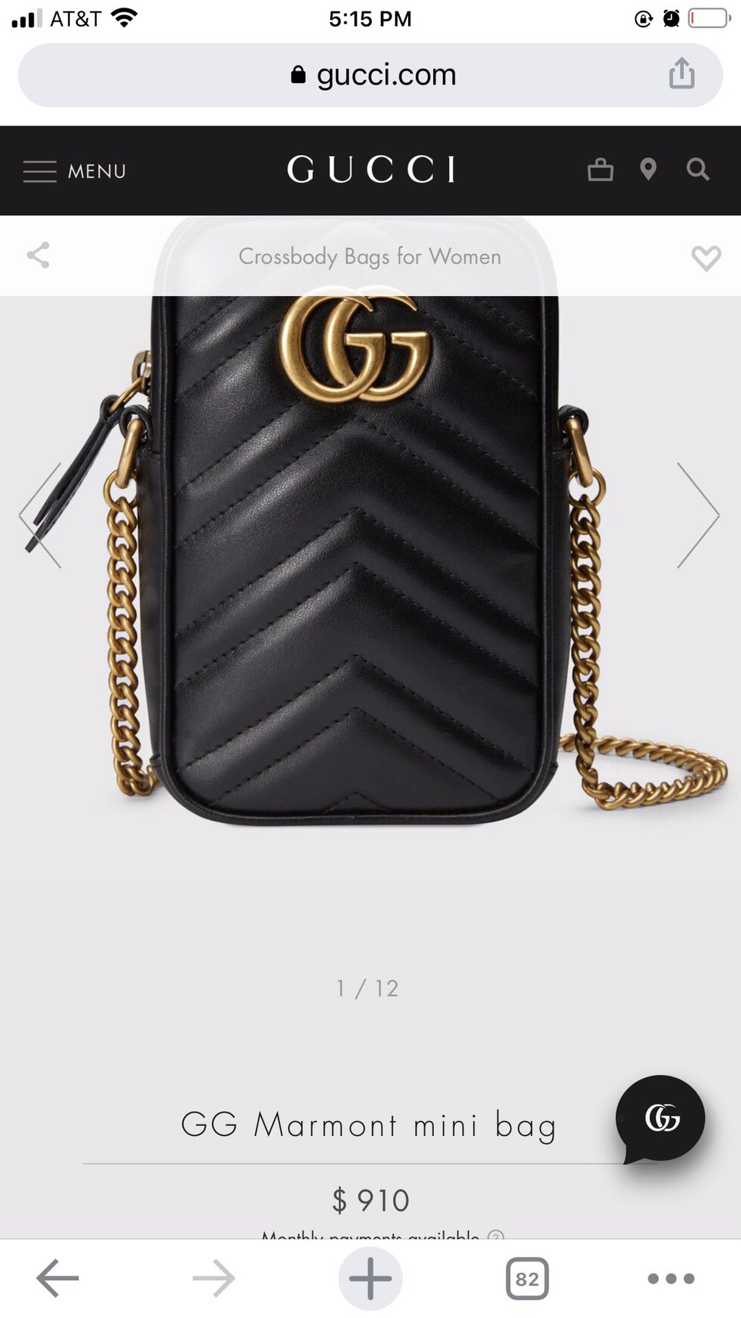 Gucci Mormont Mini Bag