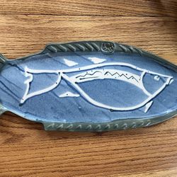 Handmade Ceramic Salmon Platter Pike’s Place Seattle Studio Pottery
