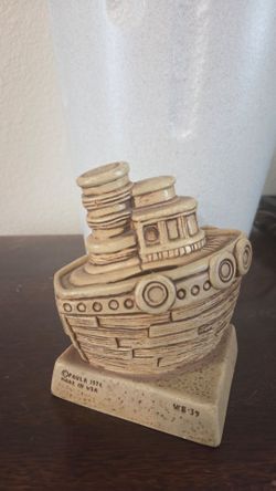 Paula 1974 Tugboat coin bank Made in USA