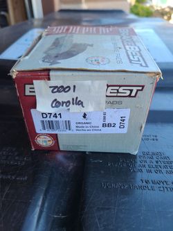 Brand new front brake pads for a 2001 toyota corolla