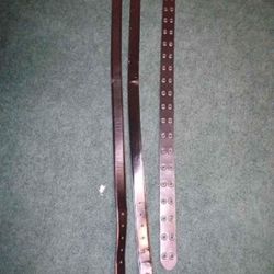 2 Belts For Men Black And Brown And  All Black 