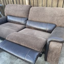 Two Recliner Couch ! Nice