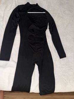 Black Long sleeve jumpsuit- Medium