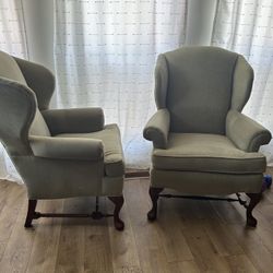 Two Matching Pennsylvania House Wingback Chairs