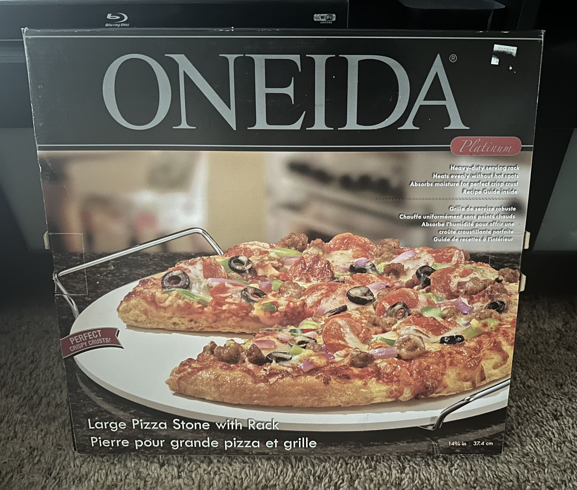 Oneida Large Pizza Stone with Rack