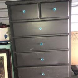 Dresser - Highboy w/ crystal knobs