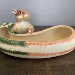 Chipmunk Ceramic Nut Dish 