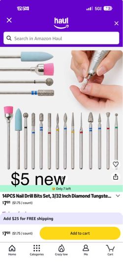Nail drill bit set