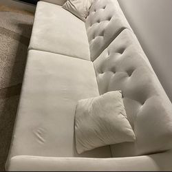 White Recliner Couch