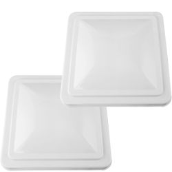 2 Pack 14" Universal Roof Vent Cover Vent Lid Replacement for RV, Trailer, Camper, Motorhome Roof Vent Cover White(Can wholesale)
