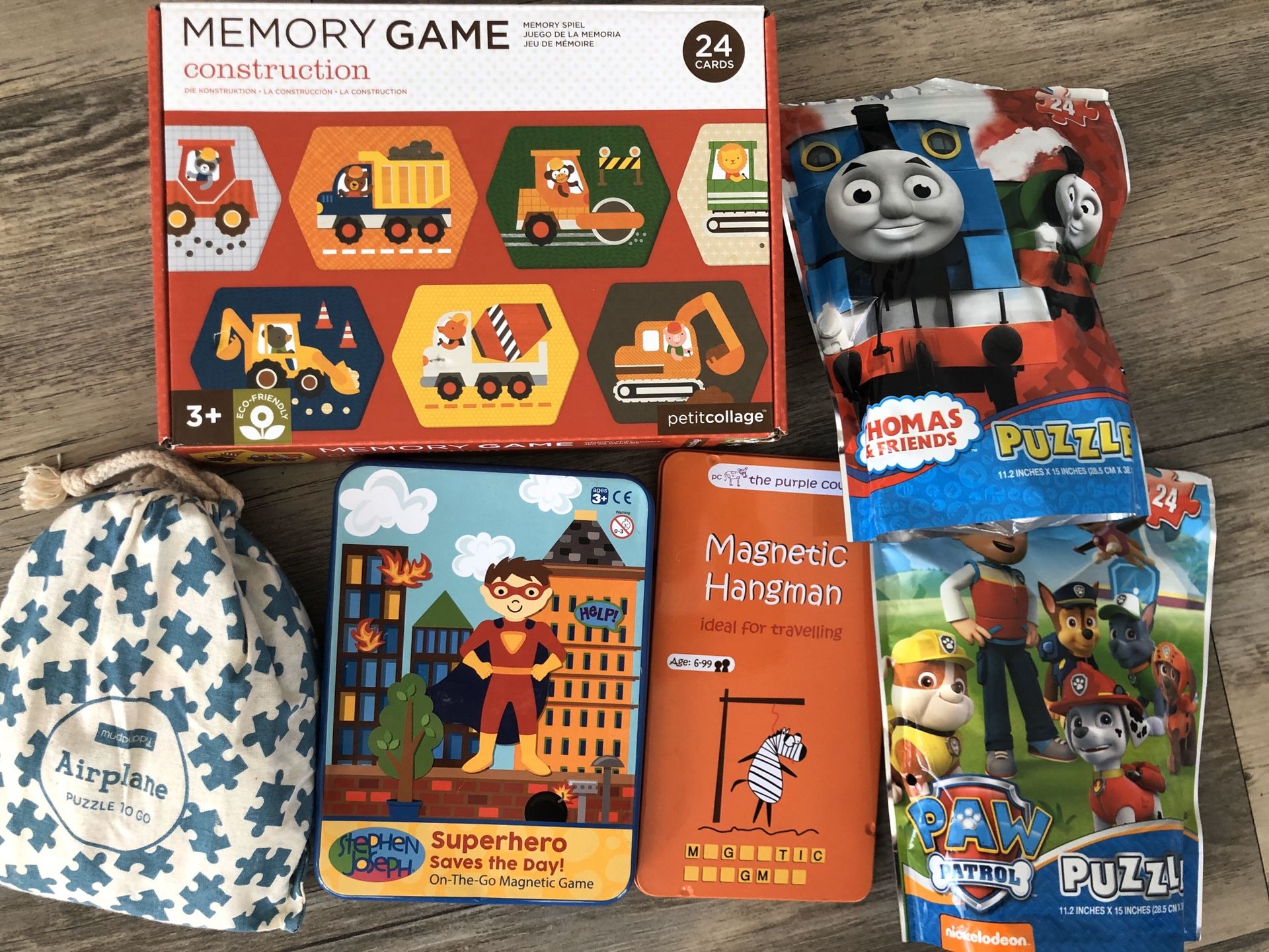 assortment of games & puzzles