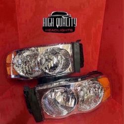 Dodge Ram 2002. 2005 Headlights.
