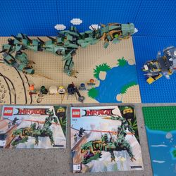 Lego Ninjago Green Dragon Mec Plus Piranha Mec And Extras