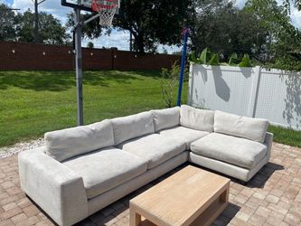 Off-White 3-Piece Sectional Sofa – Delivery Available