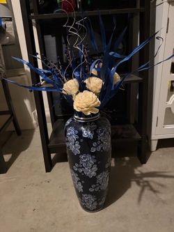 Vase and plant
