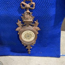 Old Barometer In  Carved Wood