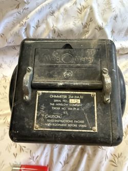 Vintage OHMMETER ZM-21A/U