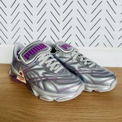 
🤩Puma Womens Shoes Sz 7 Dua Lipa Cell Dome King Shoes Silver Purple 387291-01