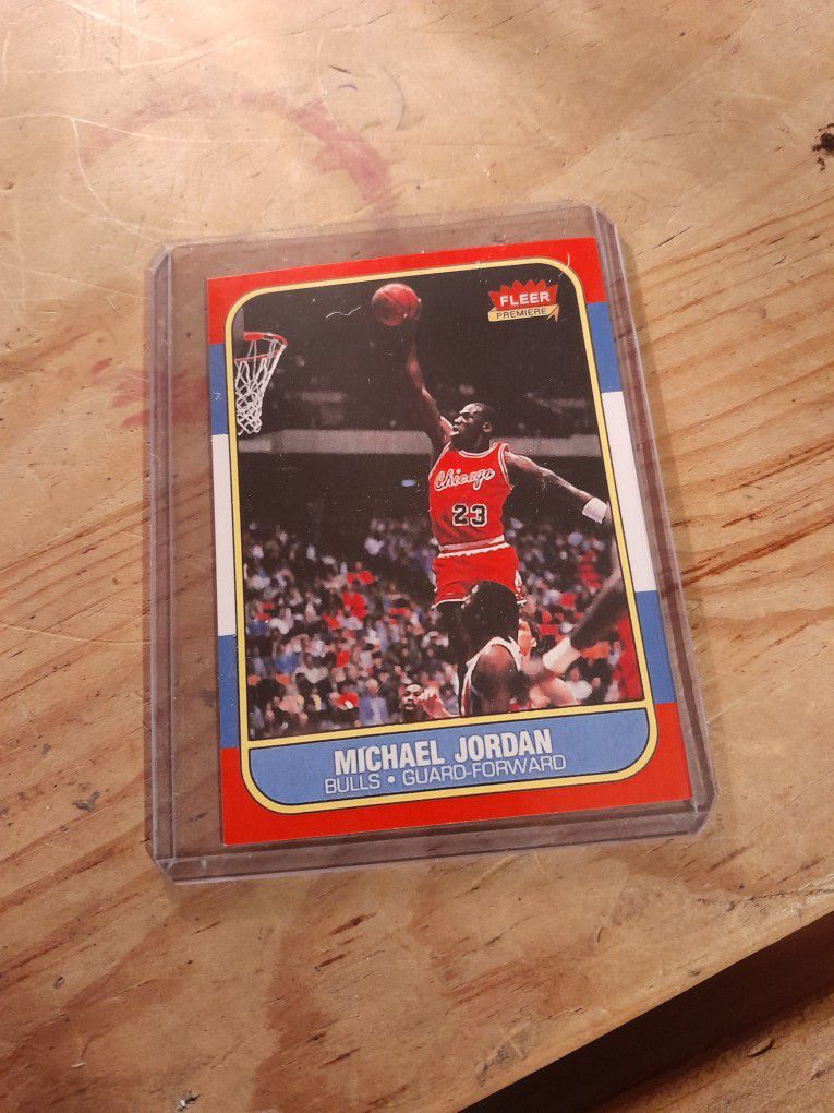 Michael Jordan Fleer 86 Rookie Card #57