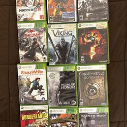 Xbox 360 Games 12 games=$100