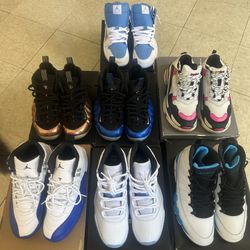 Blueberry 12s|Legend Blue 11s|Powder 9s|Legend Blue 1s|Royal Blue Foams|Copper Foams|Pink Balenciaga