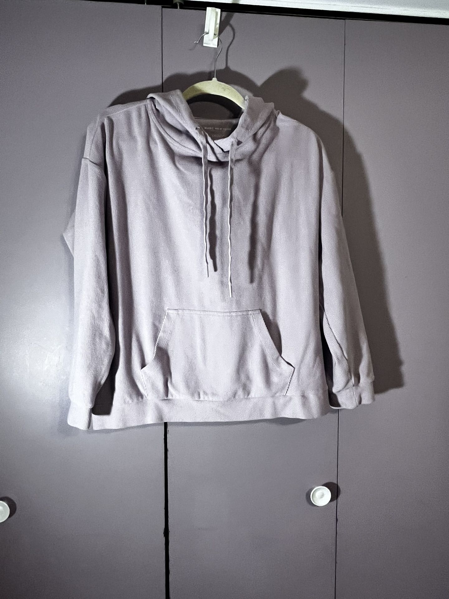 Women Ribbed Pull-over Hoodie
