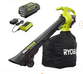 40V Vac Attack Cordless Leaf Vacuum/Mulcher with 6.0 Ah Battery and Charger