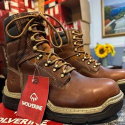 Work Boots//WOLVERINE RIDER , 8”//WORK BOTS // COMP TOE // Different Sizes Available// 