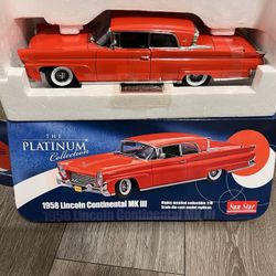 Diecast 1/18 scale Sun Star Platinum Collection  1958 Lincoln Continental MK 3  brand new car ! very detailed  