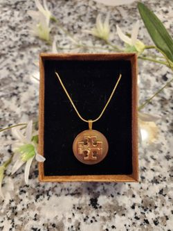 Tory Burch Repurposed Button Necklace