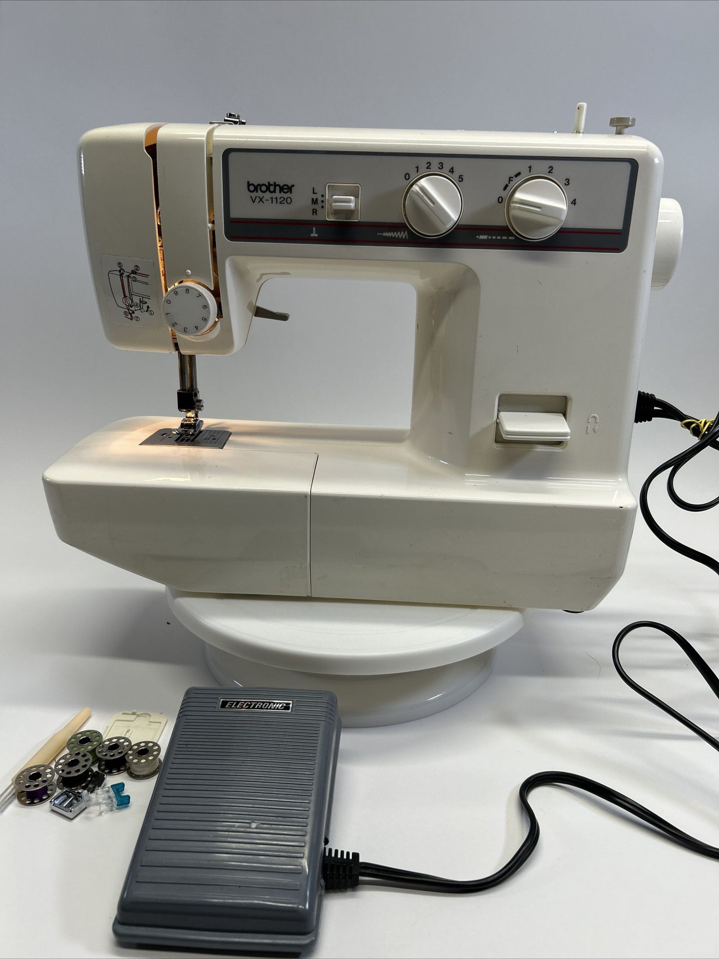 Brother VX-1120 Sewing Machine with Foot Pedal & Some Accessories