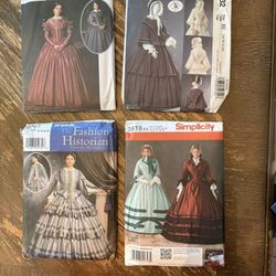 Sewing Patterns Of Vintage Reproduction Dresses