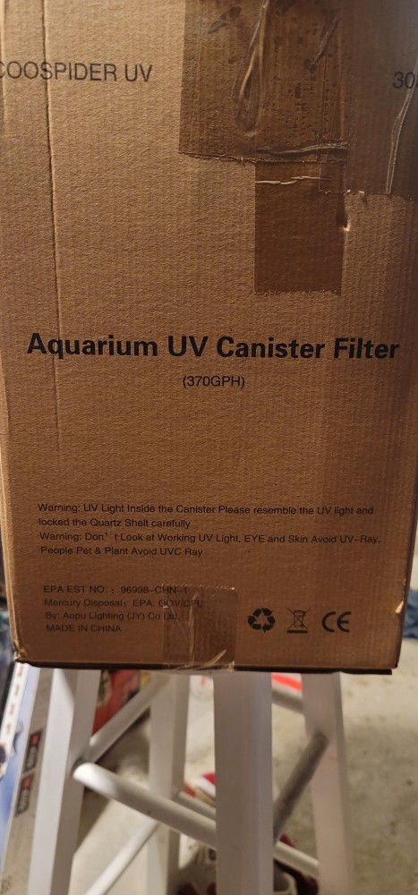 Coospider Uv Aquarium Canister Filter New Open Box