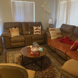 Brown Recliner Couches 