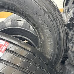 4 Trailer Tires 225-75-15 14 Ply $540